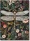 Dragonfly Stamped Cross Stitch Kit for Adults – Beginner-Friendly 11CT Pre-Printed Canvas with Threads & Needles, DIY Embroidery Craft, 12×16 Inch
